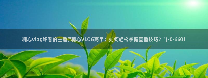糖心Vlog欣:糖心vlog好看的主播(